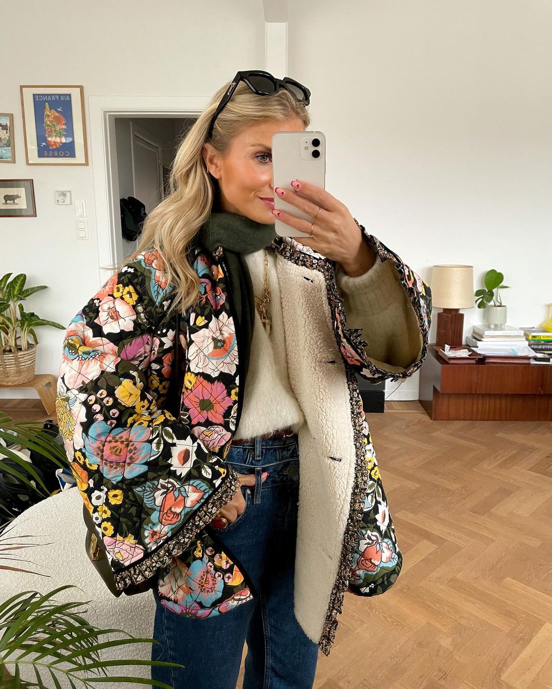 Graciela | Women's Quilted Jacket with Chic Floral Print and Comfort