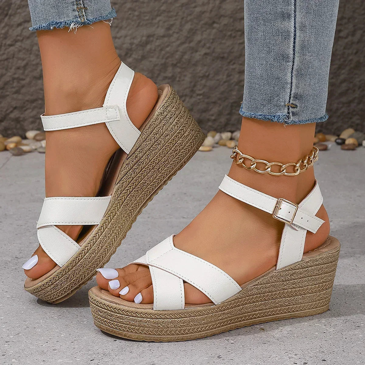 LP | wedge sandals-chic
