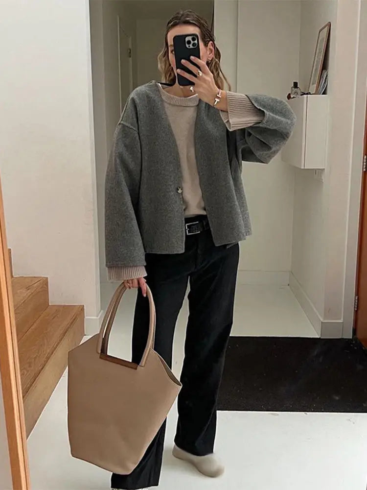 Sally | Women's Chic Double-Breasted Retro Streetwear Jacket