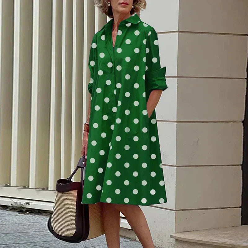 LP | Women's one-color shirt dress