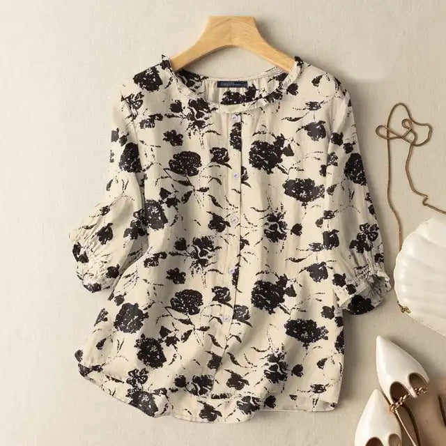 LP | tailored-and-airy blouse