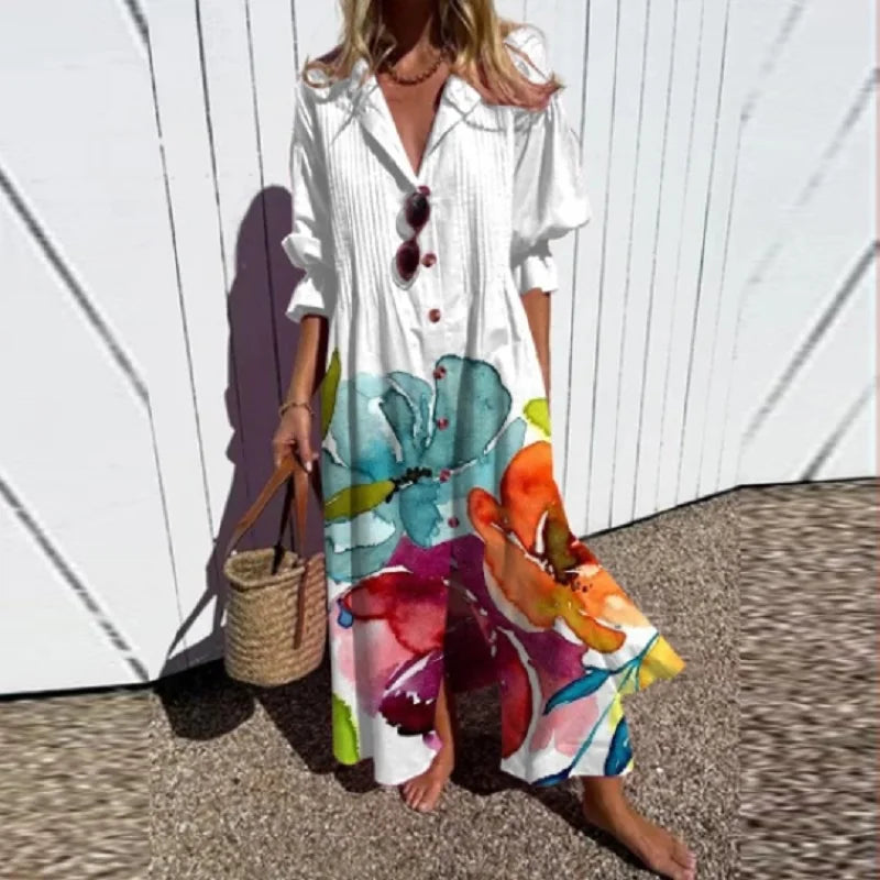 Leni™ | Elegant and Fluid Bohemian Dress