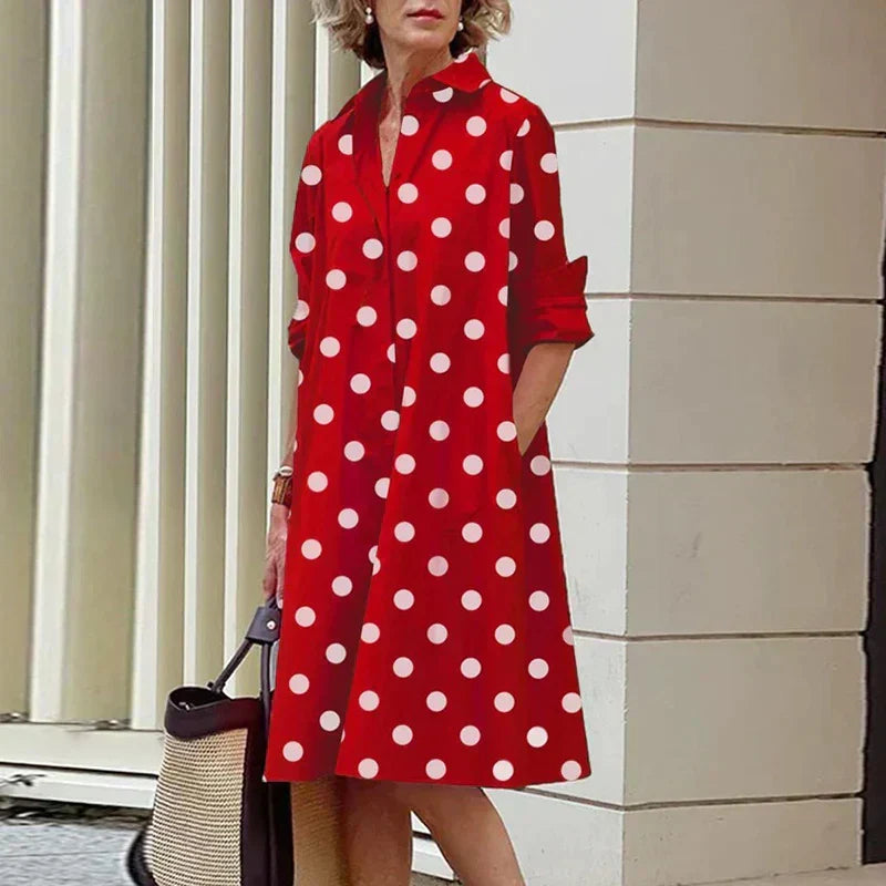 LP | Women's one-color shirt dress
