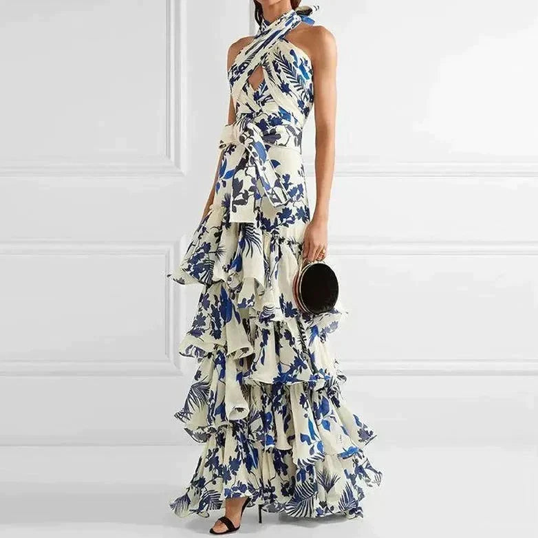 Mc | Elegant high-neck dress