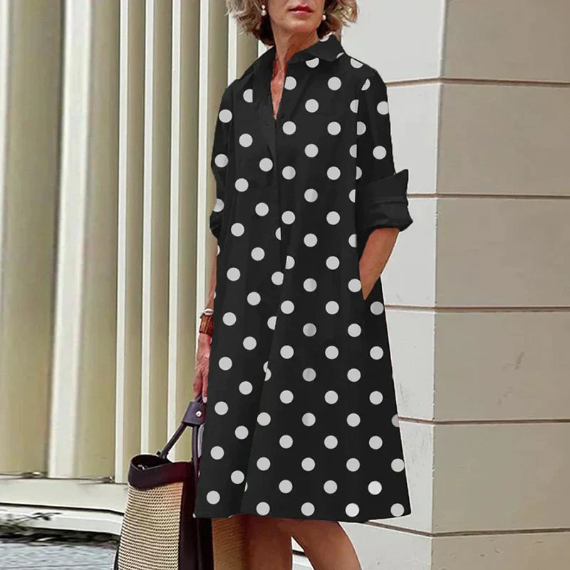 LP | Women's one-color shirt dress