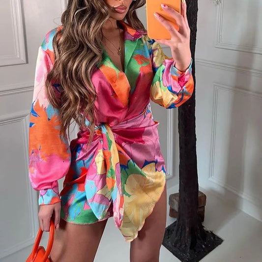 Dorothy - Floral dress with long sleeves