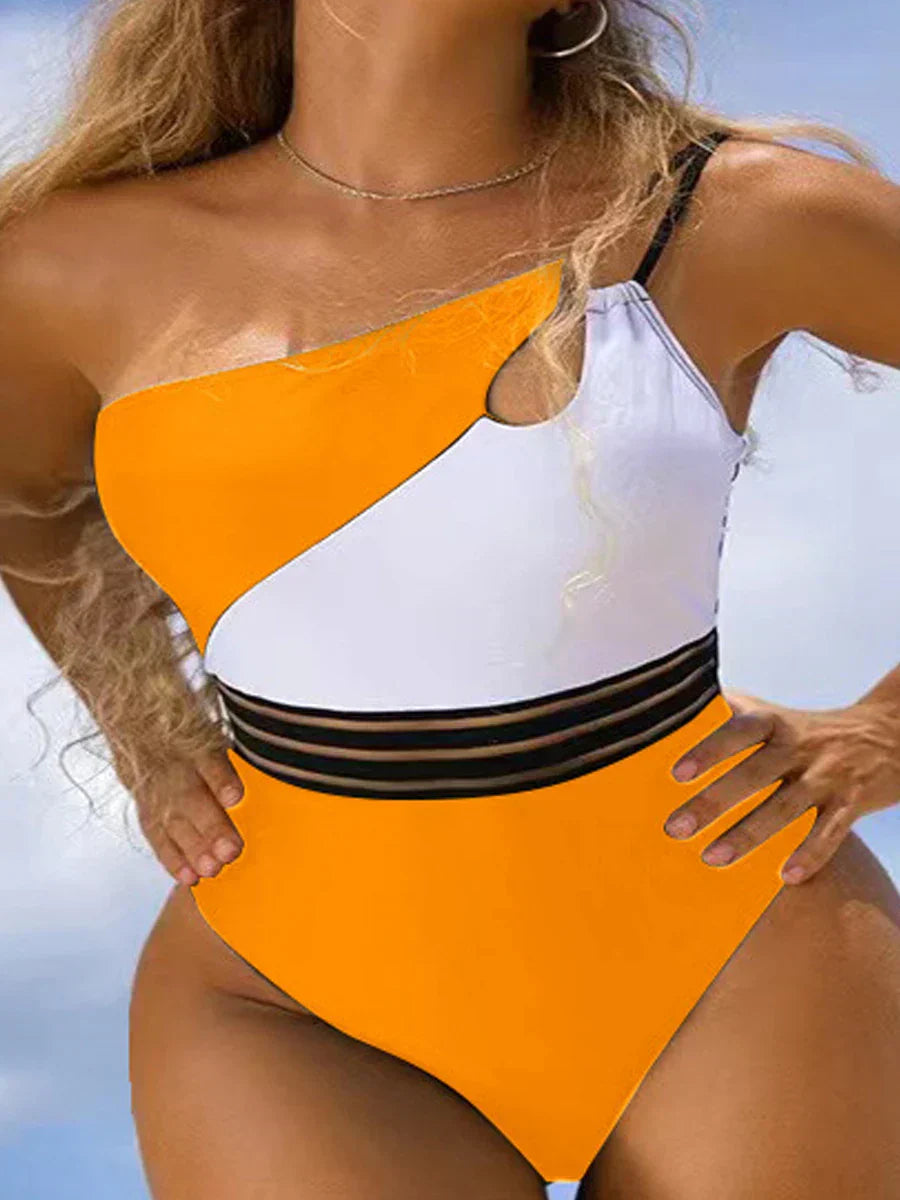 LP | Bikini swimsuit for women fabric panel patchwork body