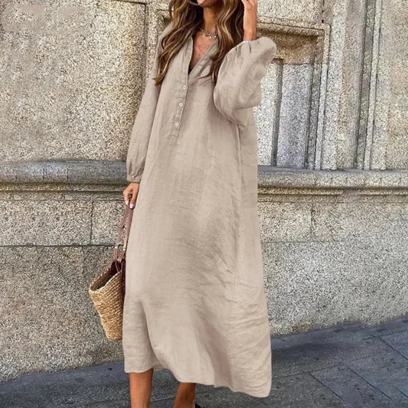 Mc | Cotton and linen shirt dresses