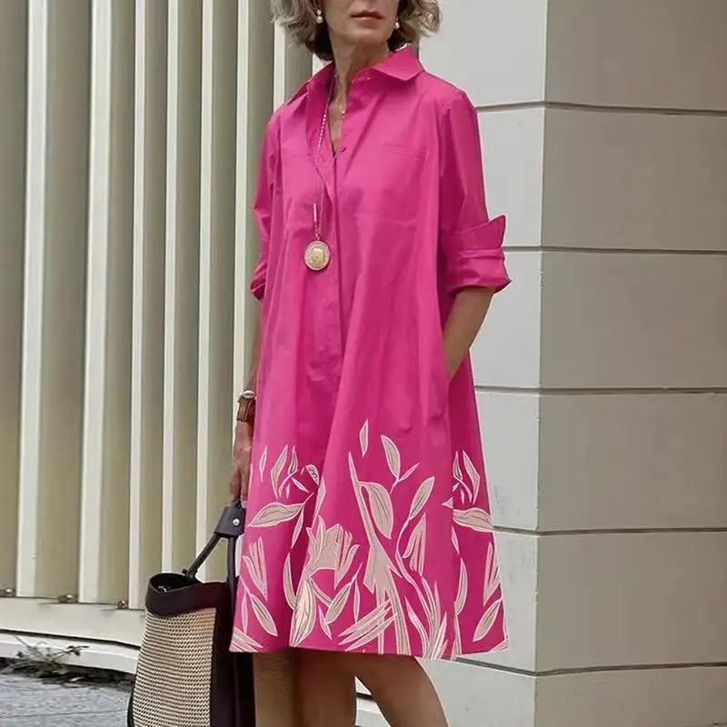 LP | Women's one-color shirt dress