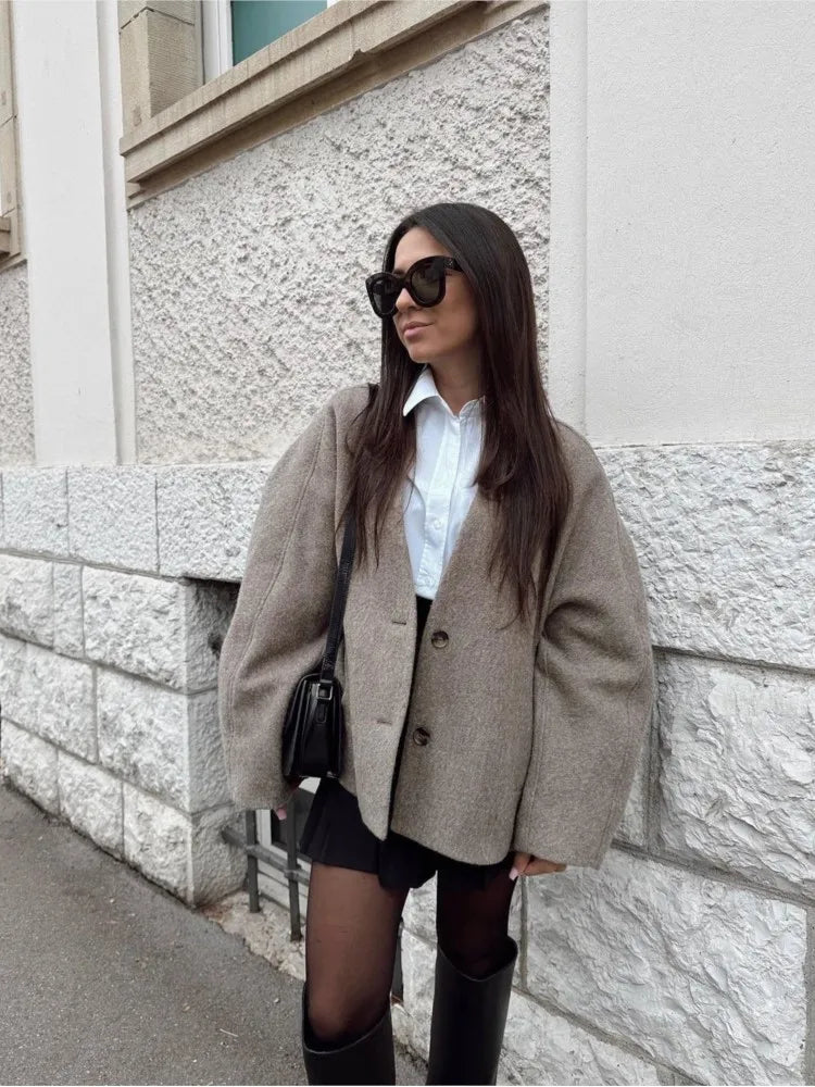 Sally | Women's Chic Double-Breasted Retro Streetwear Jacket