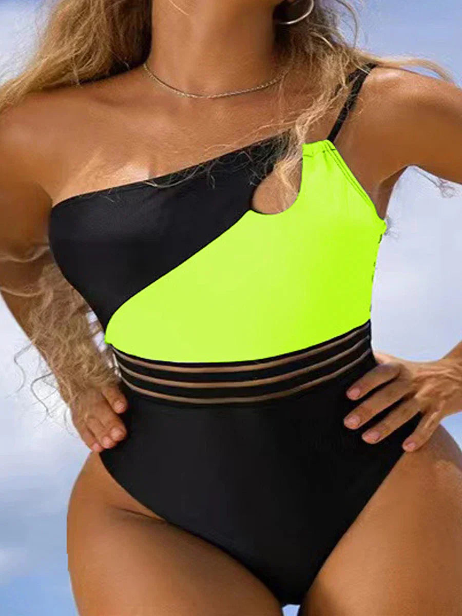 LP | Bikini swimsuit for women fabric panel patchwork body