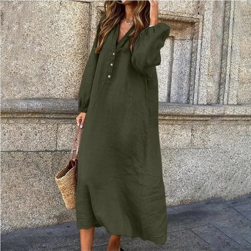 Mc | Cotton-and-linen shirt dresses