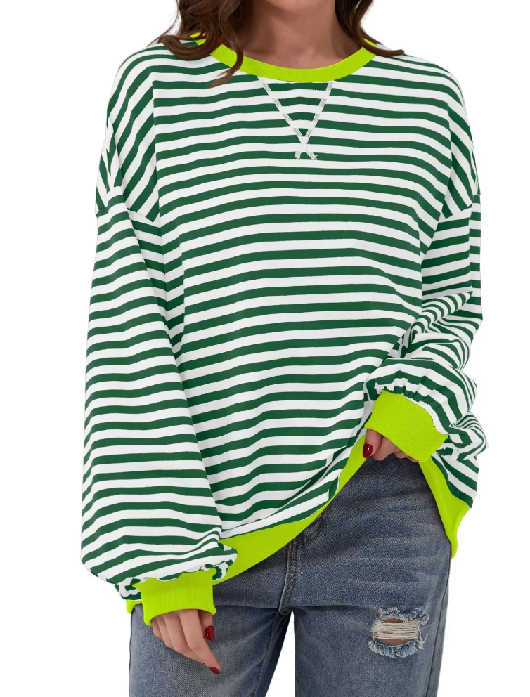 Helena | Chic and Comfortable Women's Striped Sweater
