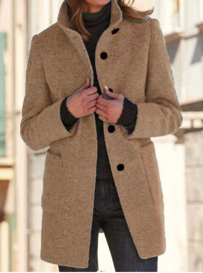 Felicity | Elegant and Stylish Women's Coat with Chic Buttons