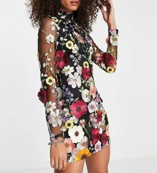 LP | Three-dimensional floral dress