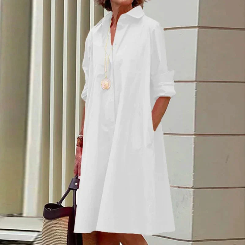 LP | Women's one-color shirt dress