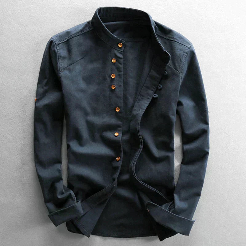Zachary Polo | Japanese long-sleeved polo shirt for men