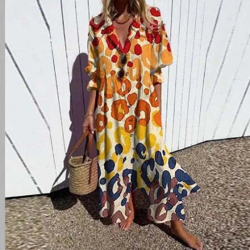 Leni™ | Elegant and Fluid Bohemian Dress