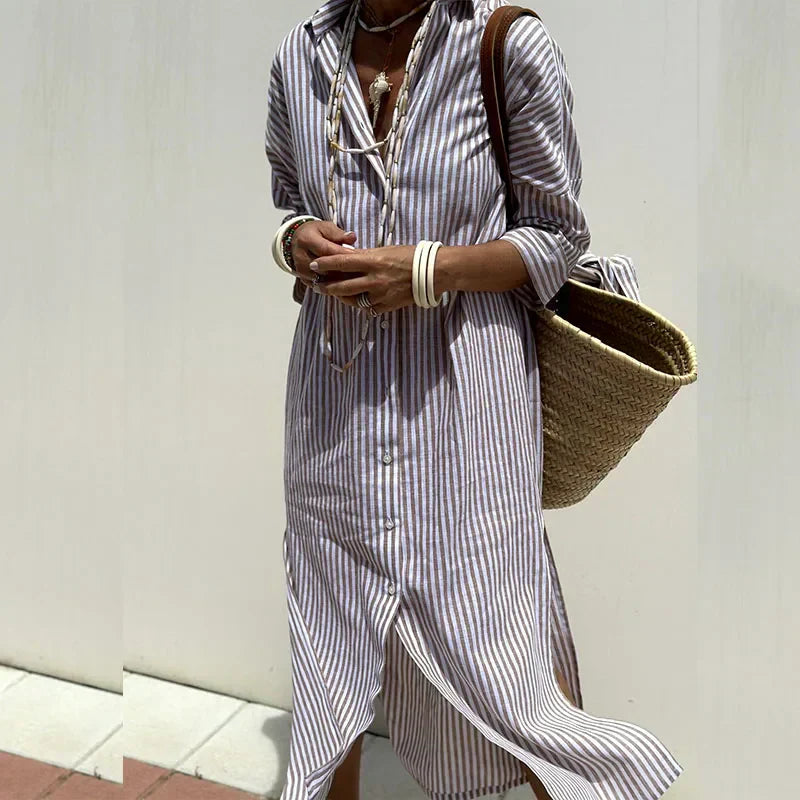 LP | Striped shirt dress