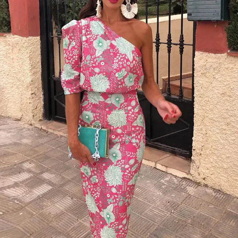 Mc | Maxi dress elegant with print