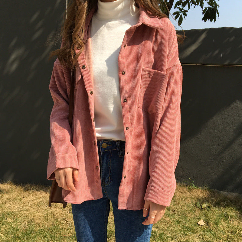 Long-sleeved shirt - Chest pockets & Relaxed Fit