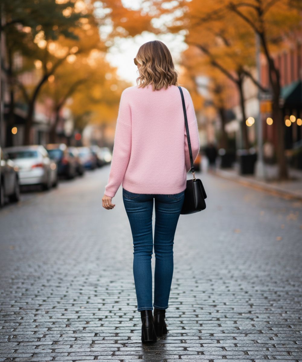 Mia | Women's Long-Sleeved Sweater – Simple, Chic, and Comfortable Style