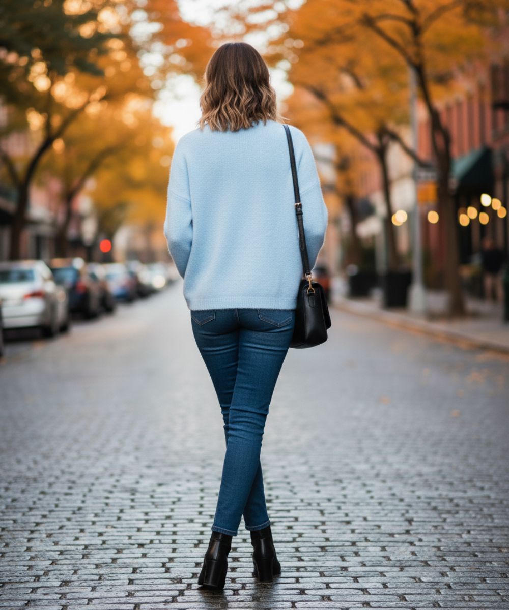Mia | Women's Long-Sleeved Sweater – Simple, Chic, and Comfortable Style