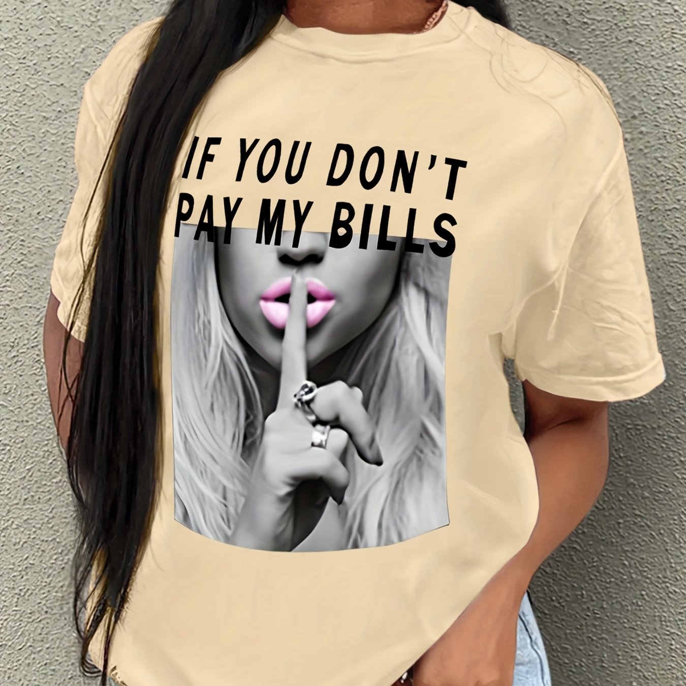 T-shirt with print - Short sleeves & Round collar