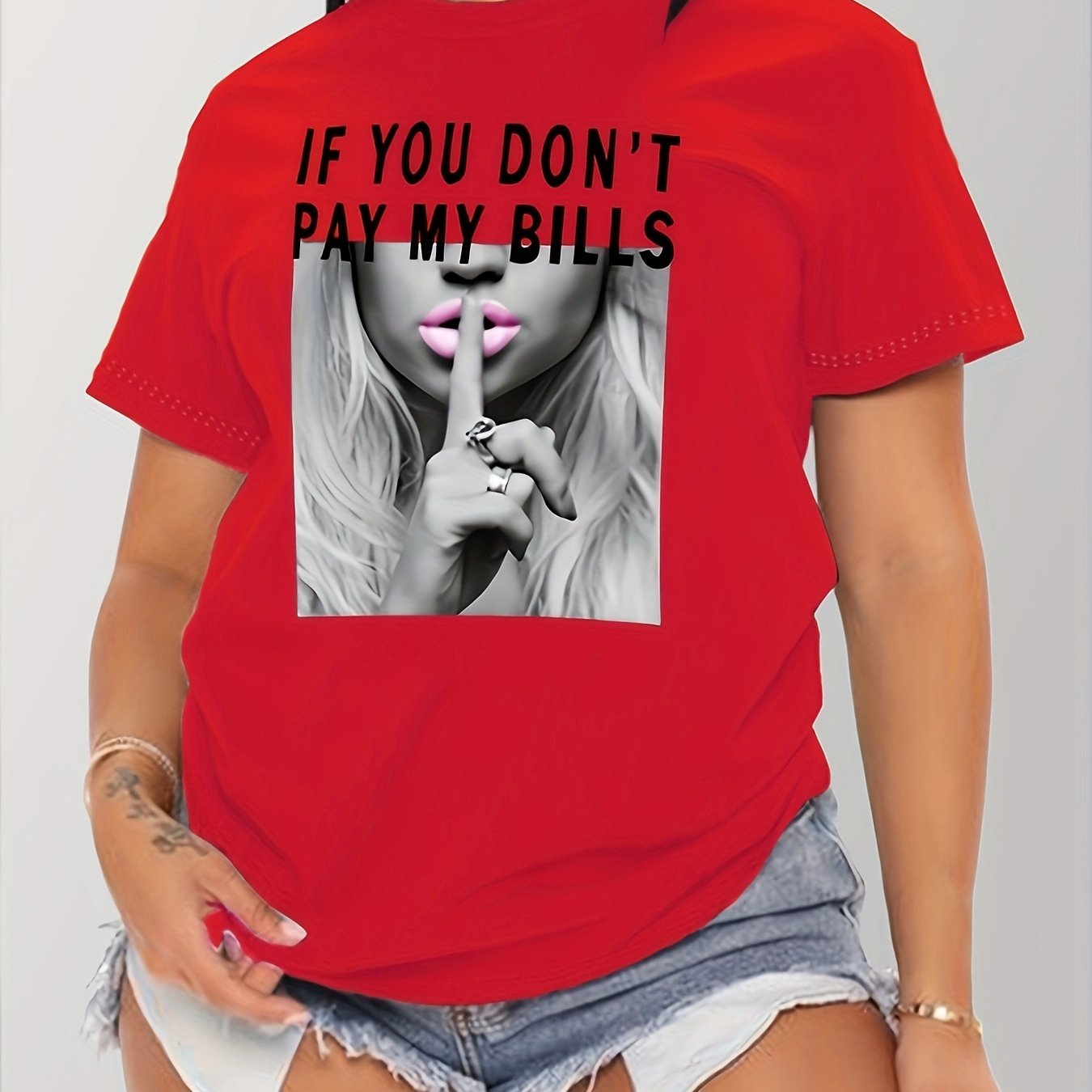 T-shirt with print - Short sleeves & Round collar