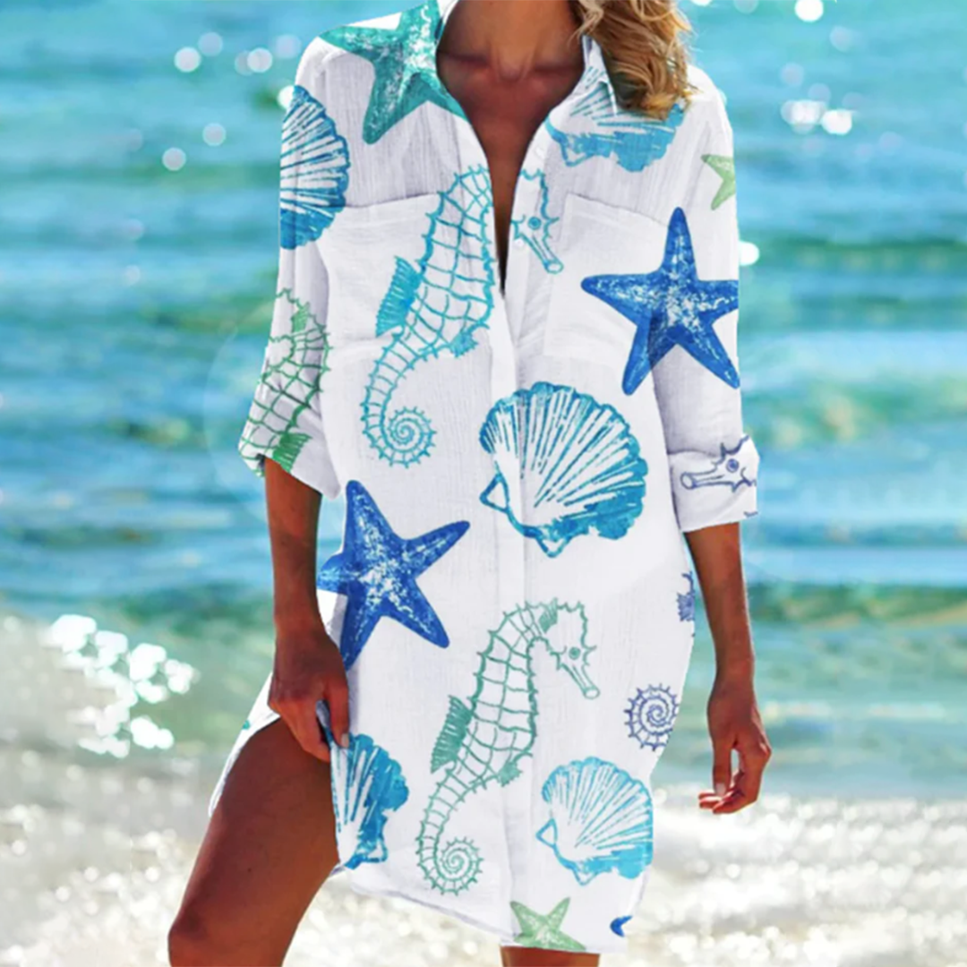 LD | Colorful summer dress with bohemian charm
