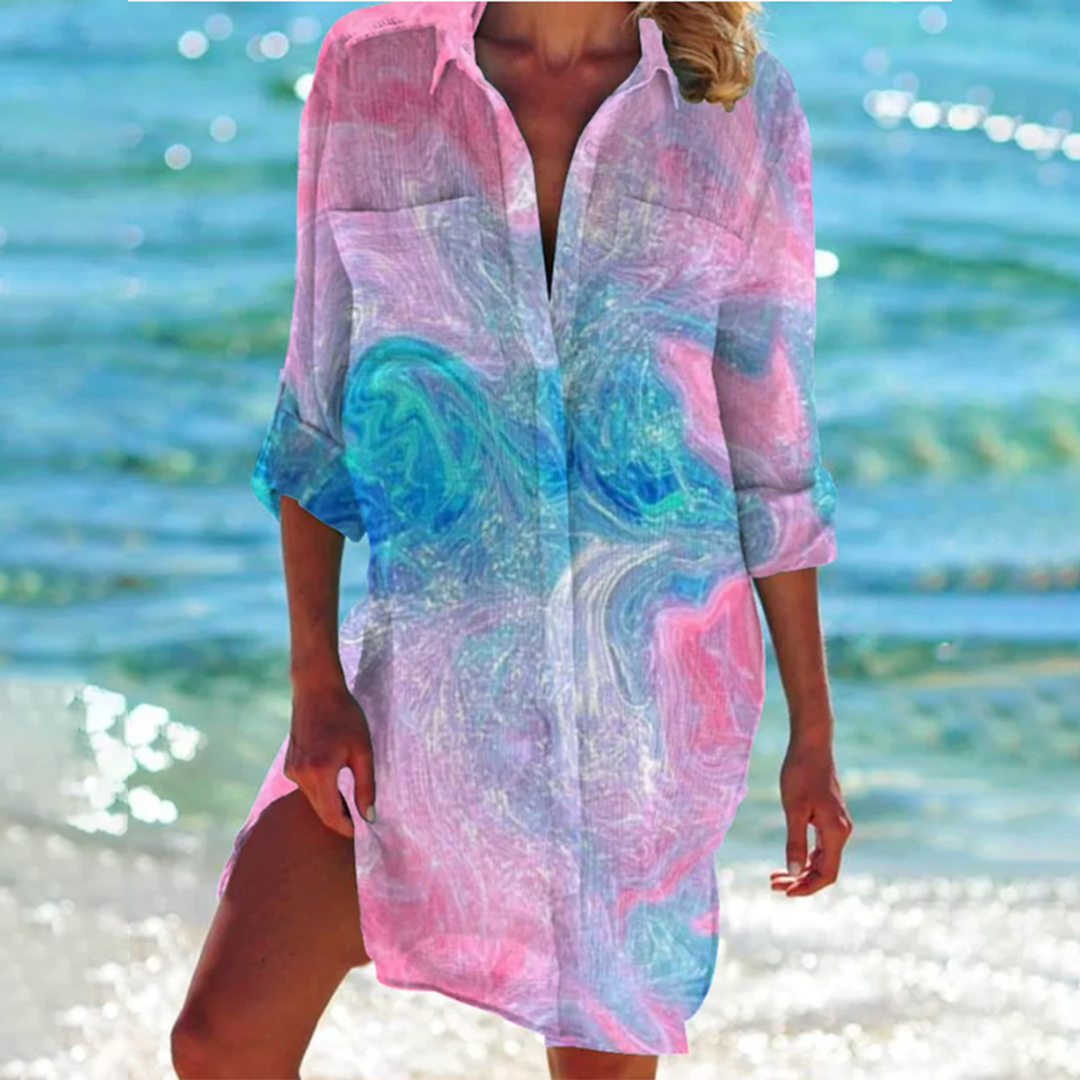 LD | Colorful summer dress with bohemian charm