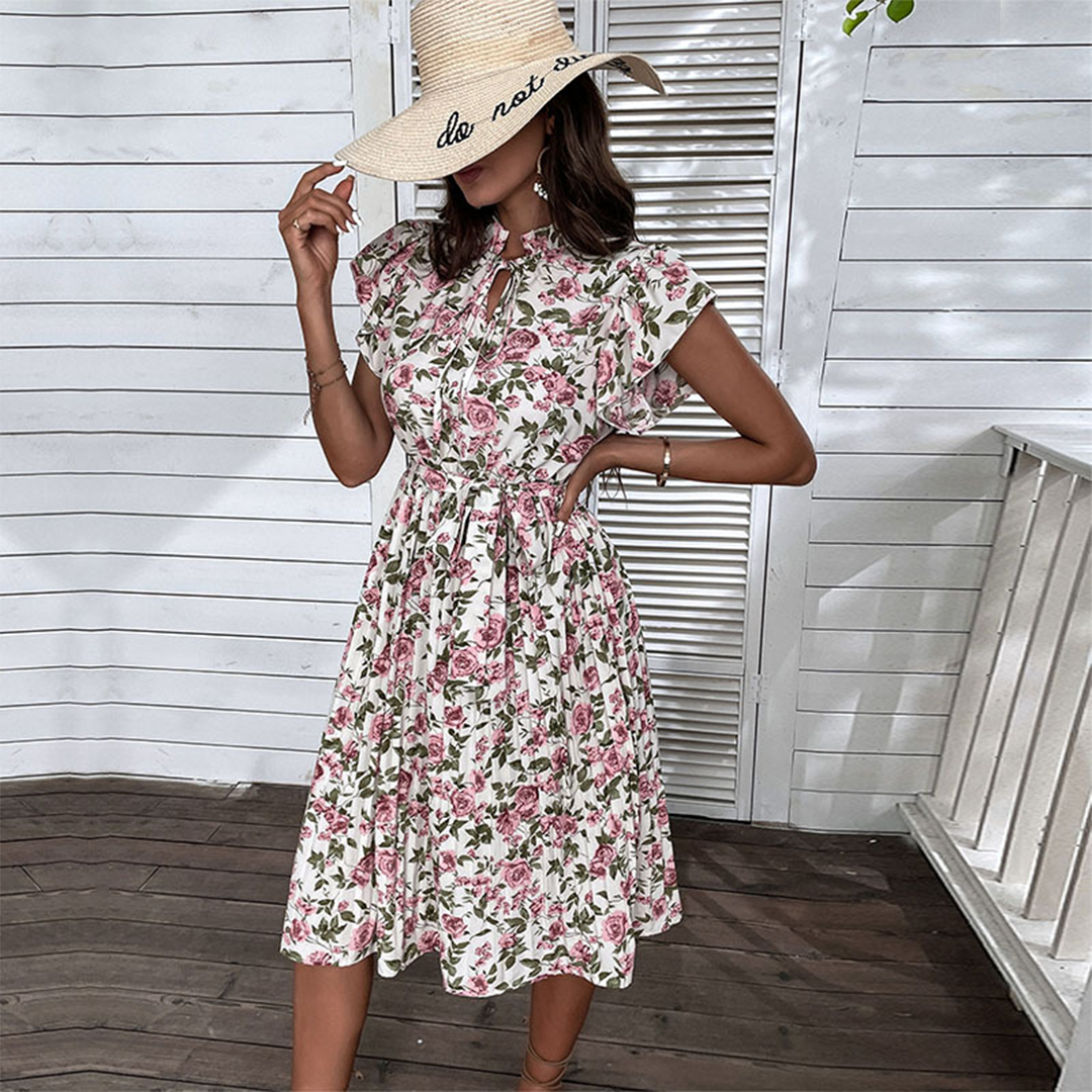 LP | Lightweight summer dress with floral print