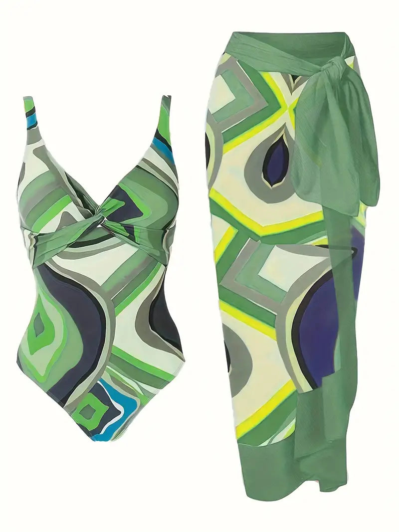LP | Sexy swimsuit with tropical pattern