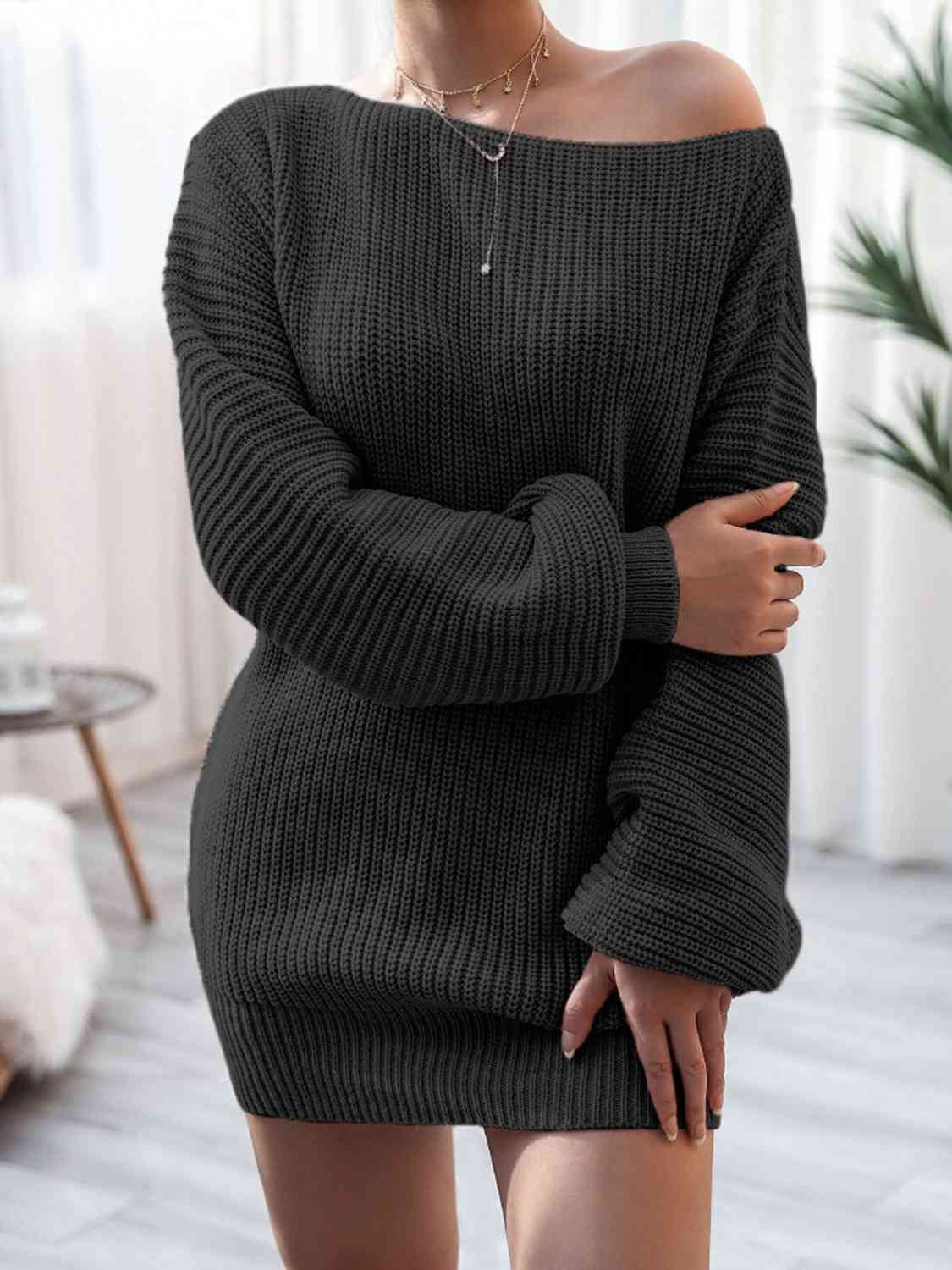 Knitted mini dress