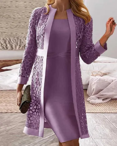 Lucy - Two-piece set - lace cardigan dress for women