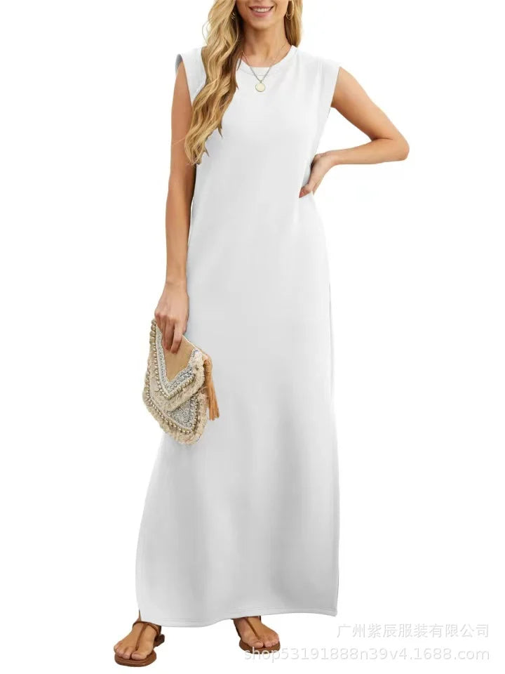 loose-fitting casual dress without folds