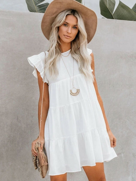 LD | Round Neck Sleeveless Casual Cake Dress