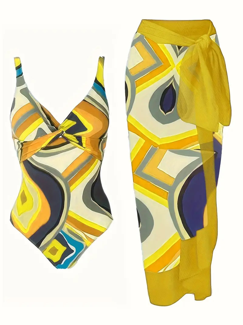 LP | Sexy swimsuit with tropical pattern