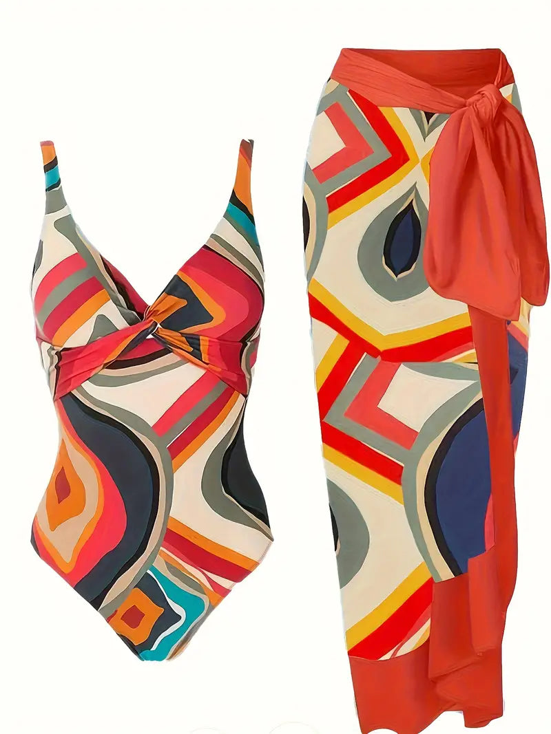 LP | Sexy swimsuit with tropical pattern