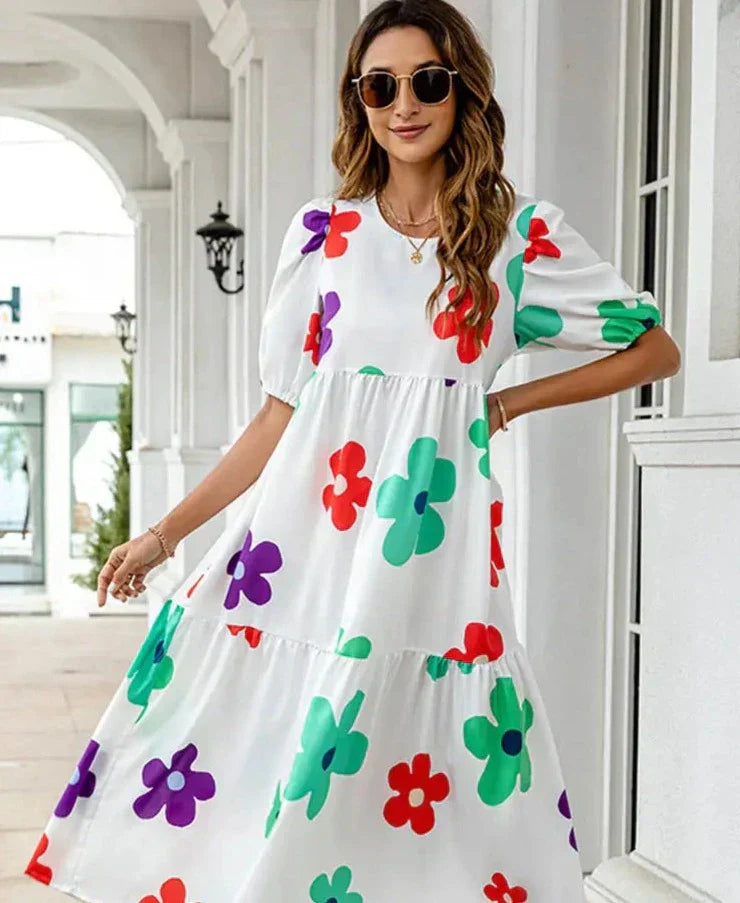 Printed dress for summer