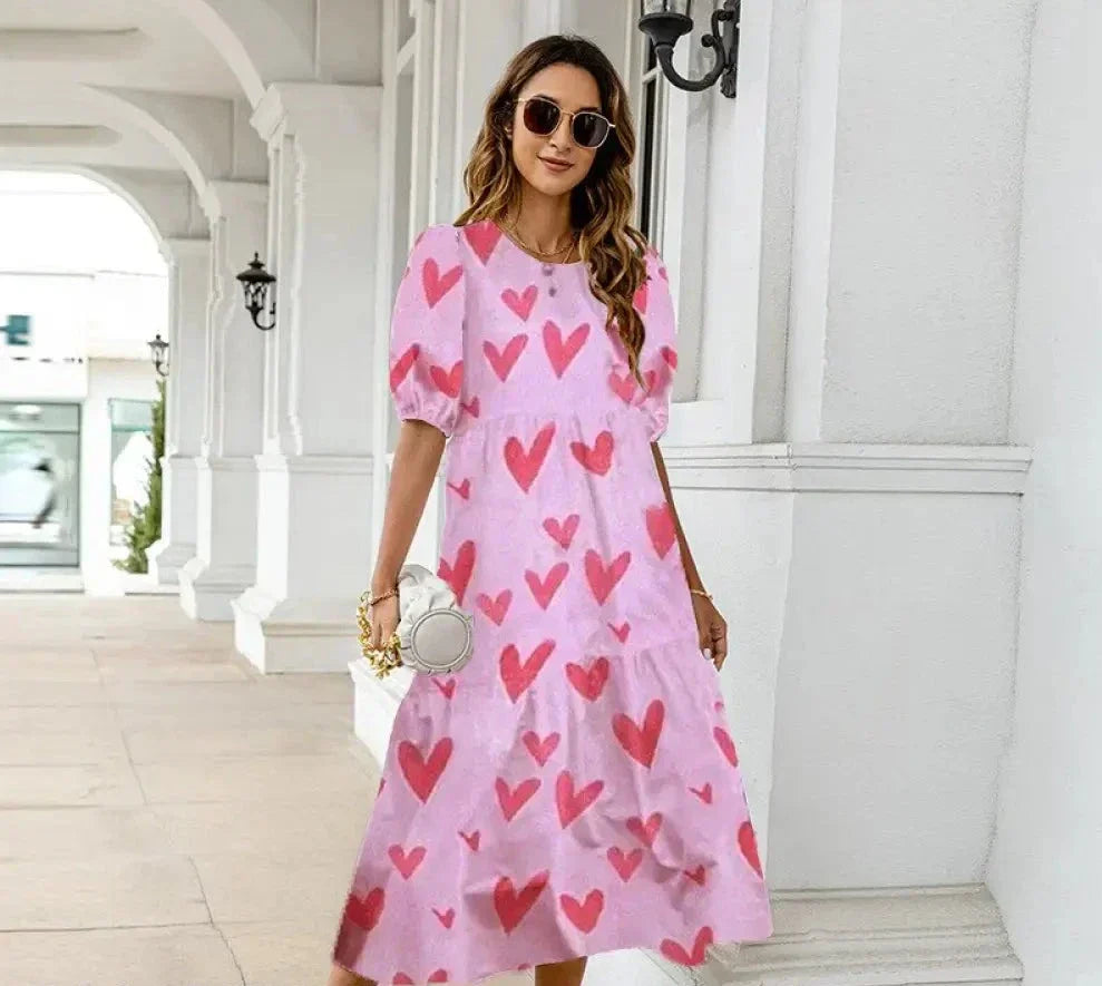 Printed dress for summer
