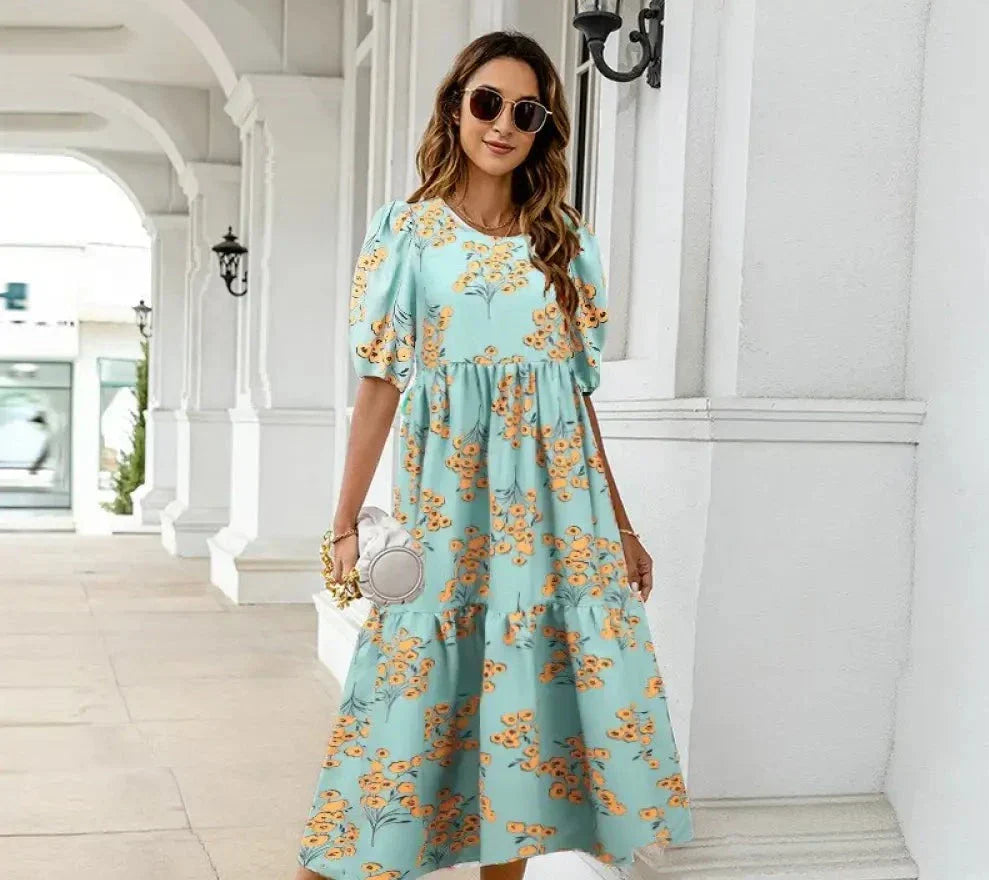 Printed dress for summer