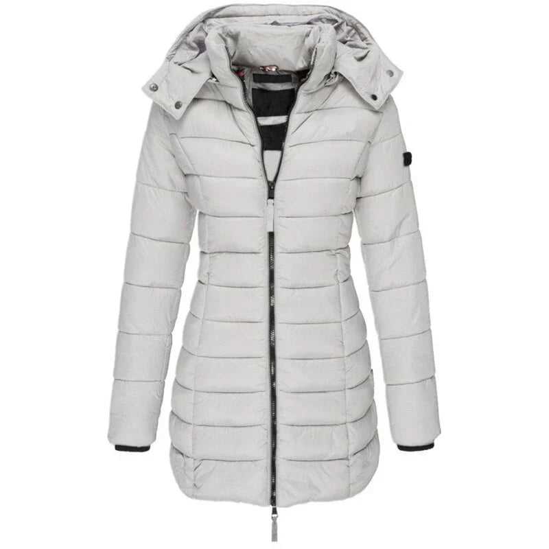 Zara | Chic and Comfortable Women's Hooded Down Jacket
