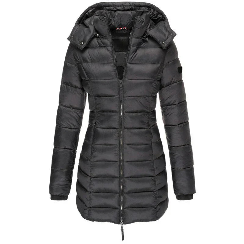 Zara | Chic and Comfortable Women's Hooded Down Jacket