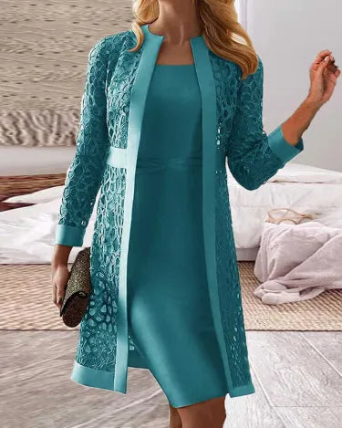 Lucy - Two-piece set - lace cardigan dress for women