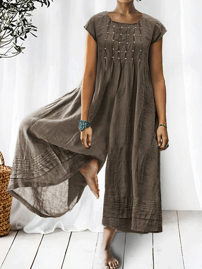 short-sleeved overalls