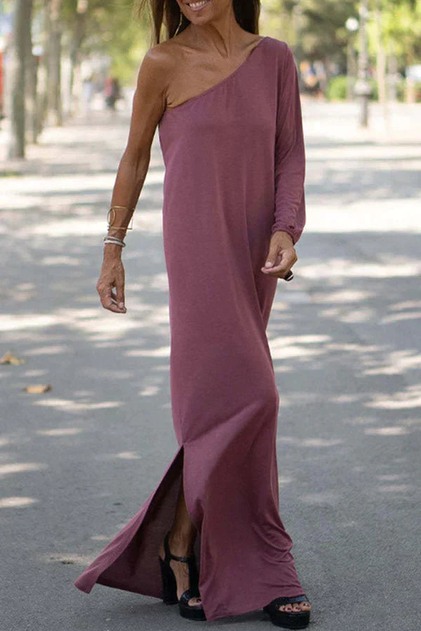 DIxie -Abito maxi con monospalla
