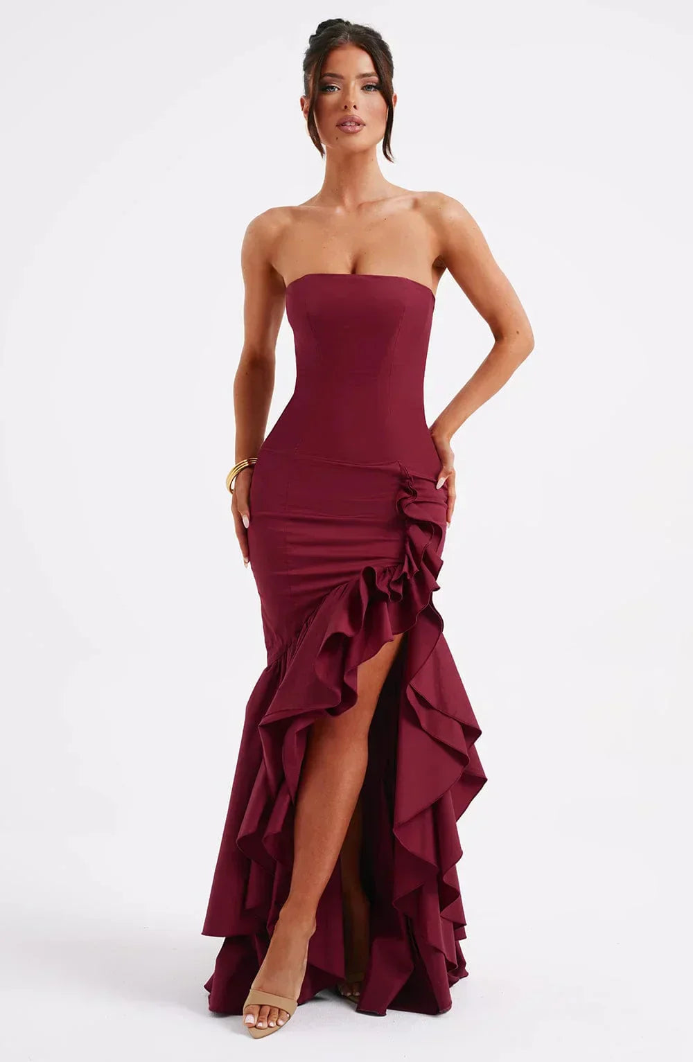 Anika Ruffle Maxi Dress