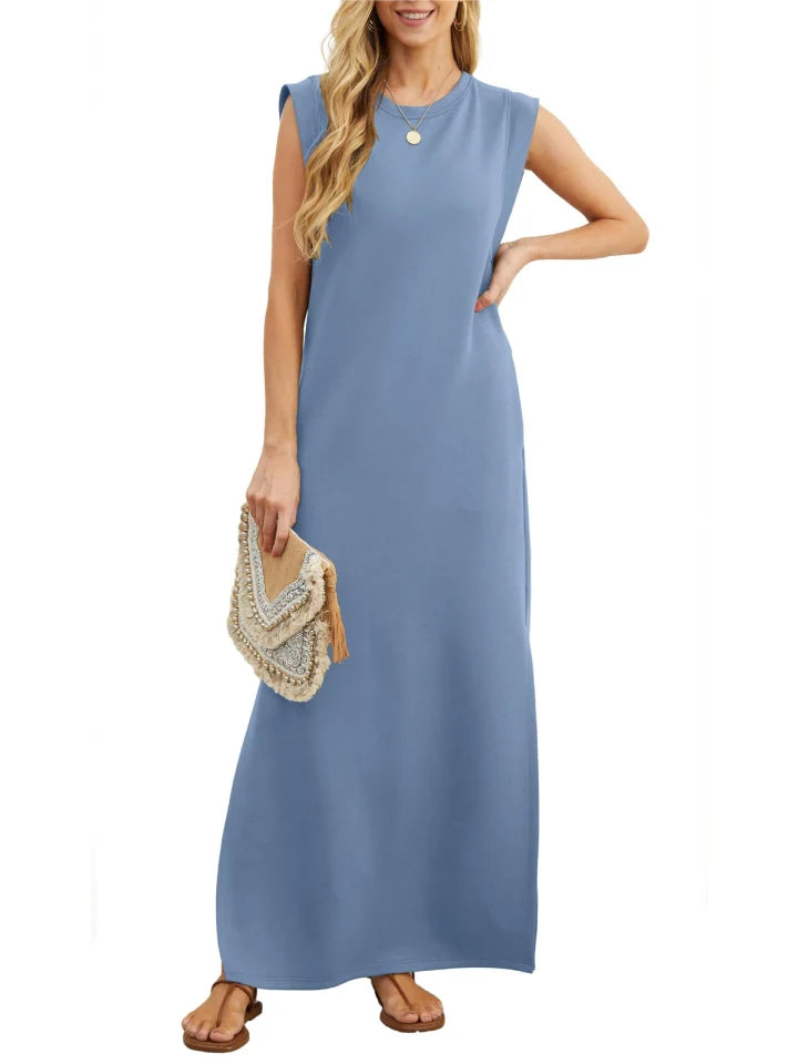 loose-fitting casual dress without folds