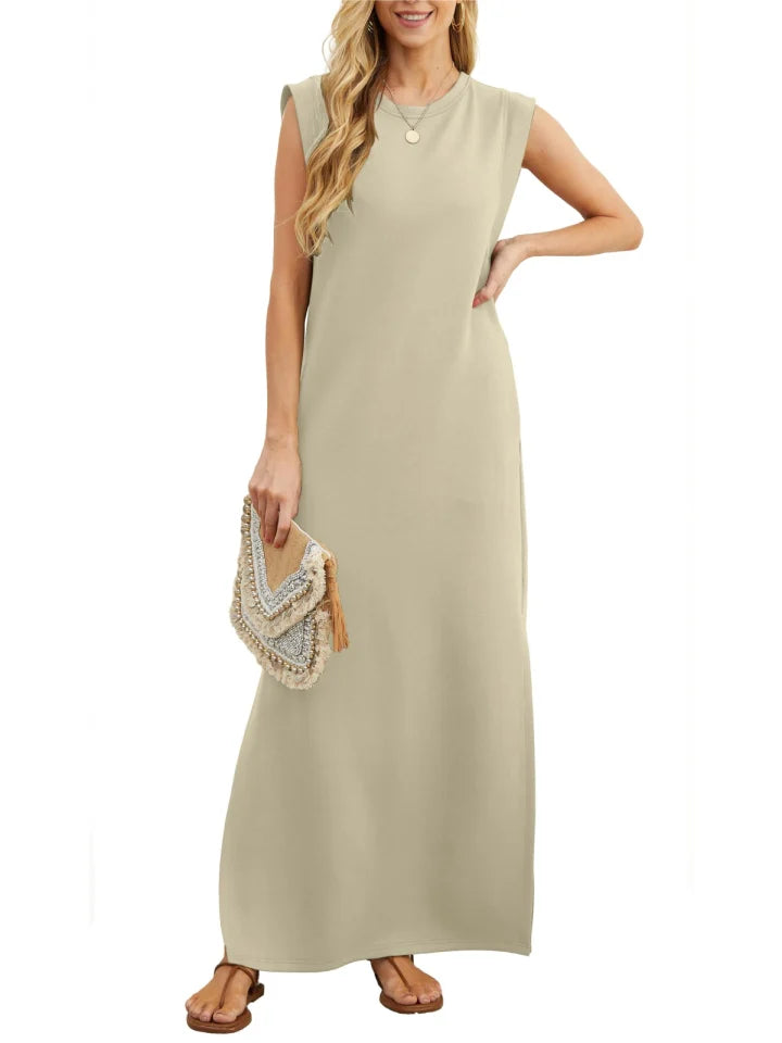 loose-fitting casual dress without folds